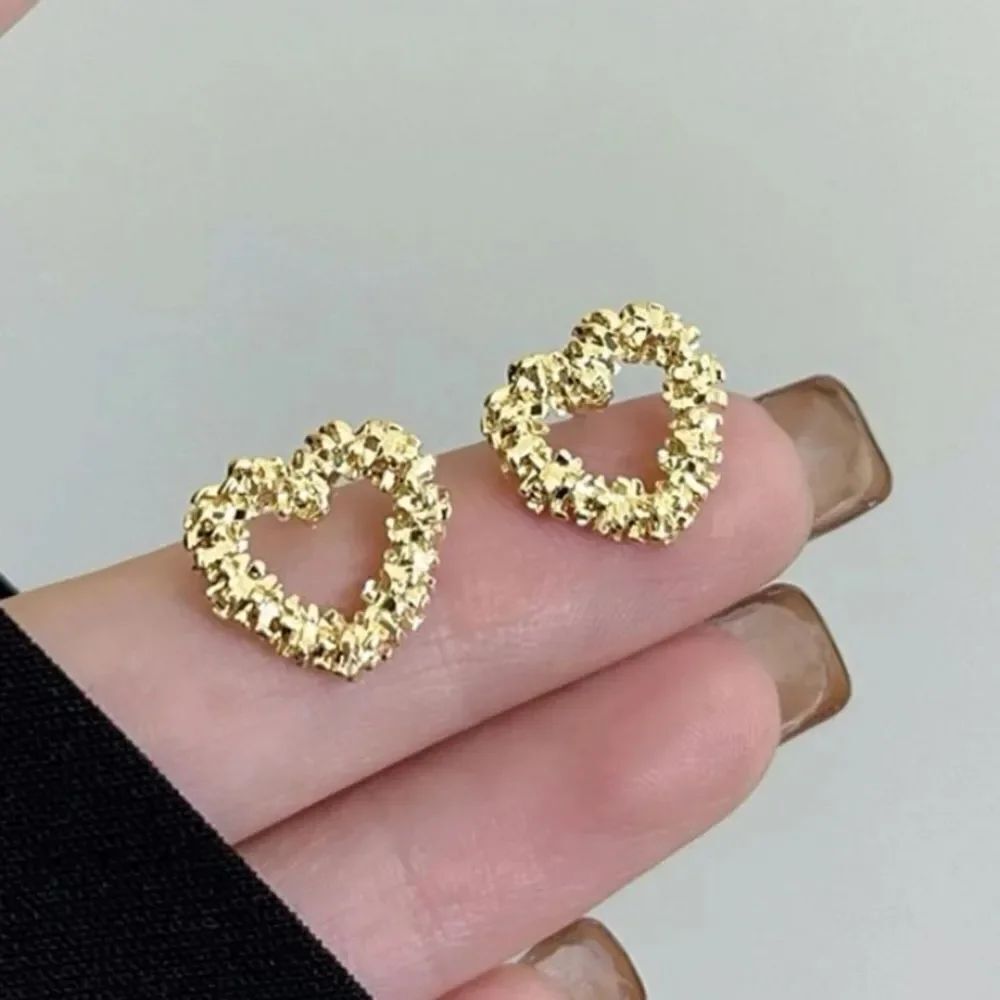 3for$20 Textured Heart Stud Earrings